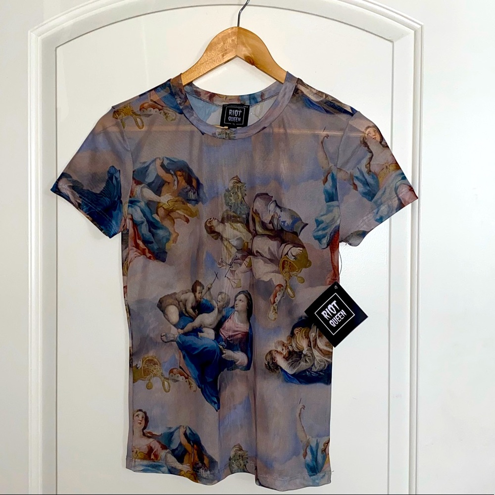 Angel printed top
